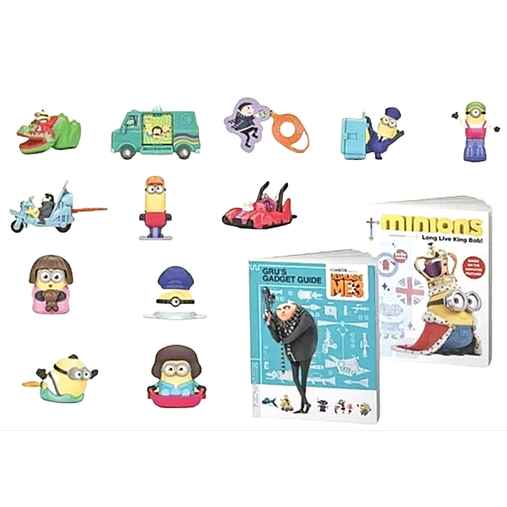 NEW! McDonalds Canada Minions Rise of Gru Happy Meal Toys & books FULL SET
